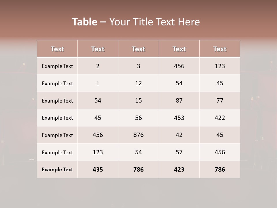 Pensive Seat Audition PowerPoint Template
