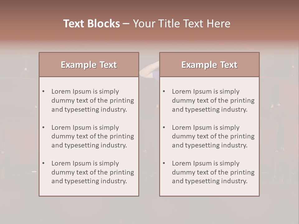 Pensive Seat Audition PowerPoint Template
