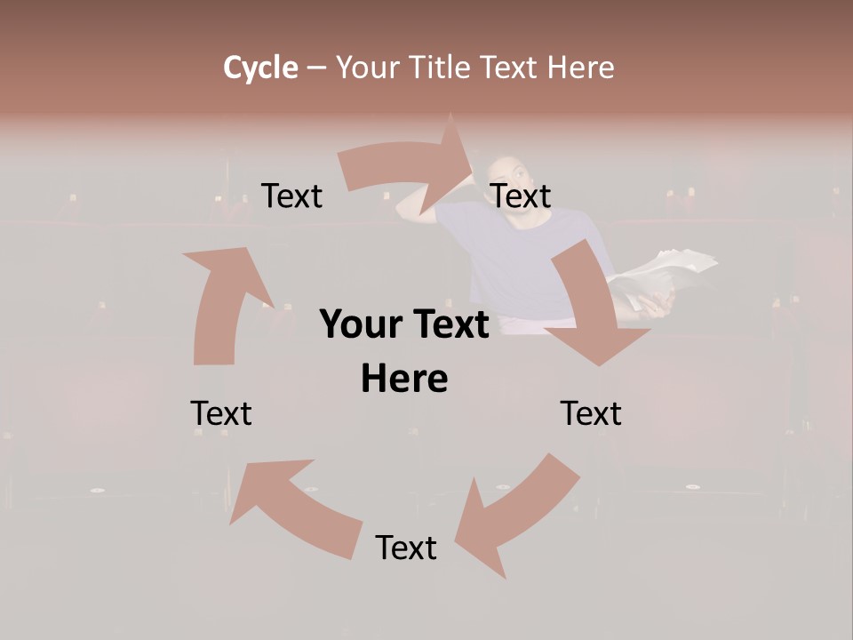 Pensive Seat Audition PowerPoint Template