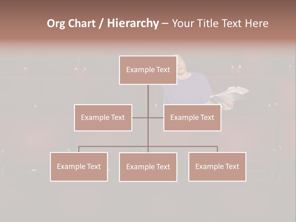 Pensive Seat Audition PowerPoint Template