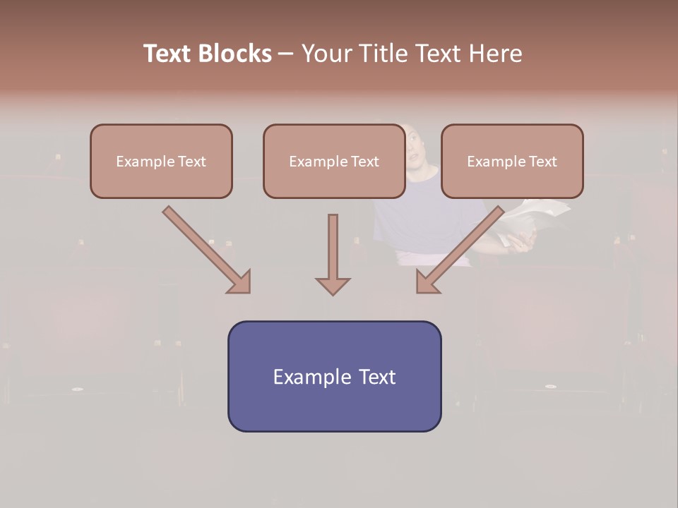 Pensive Seat Audition PowerPoint Template
