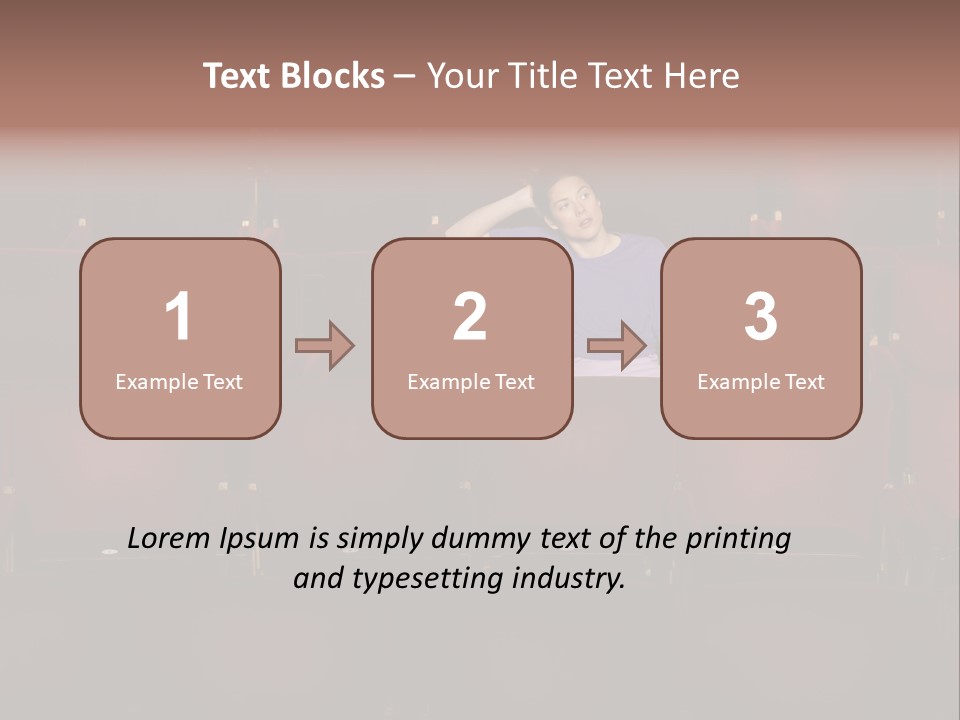 Pensive Seat Audition PowerPoint Template