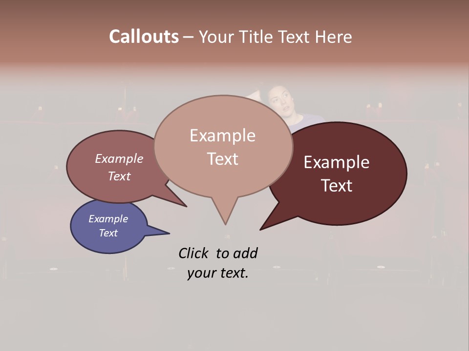 Pensive Seat Audition PowerPoint Template