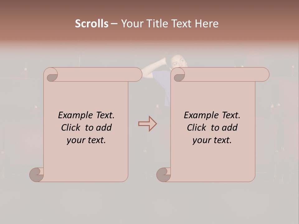 Pensive Seat Audition PowerPoint Template