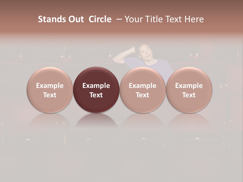 Pensive Seat Audition PowerPoint Template