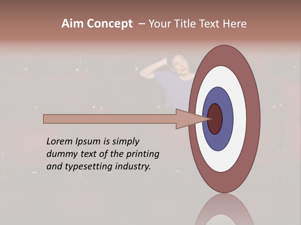 Pensive Seat Audition PowerPoint Template