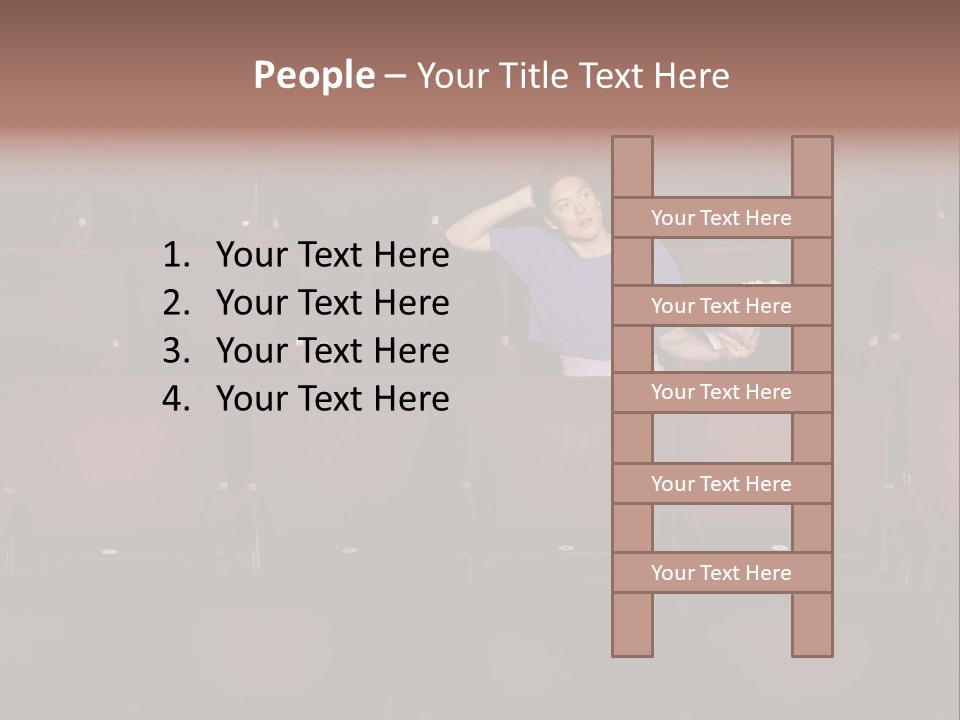 Pensive Seat Audition PowerPoint Template