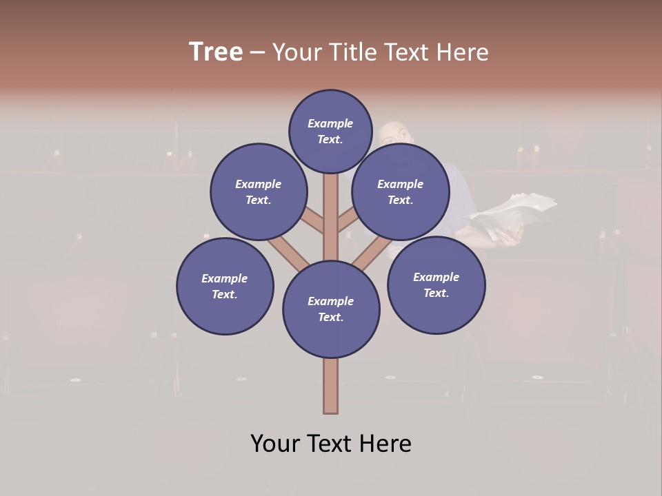 Pensive Seat Audition PowerPoint Template