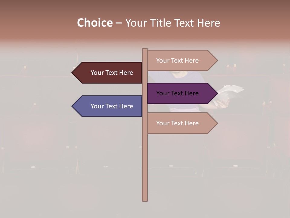 Pensive Seat Audition PowerPoint Template