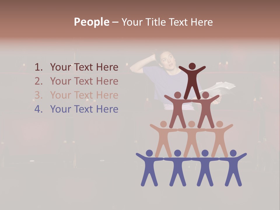 Pensive Seat Audition PowerPoint Template