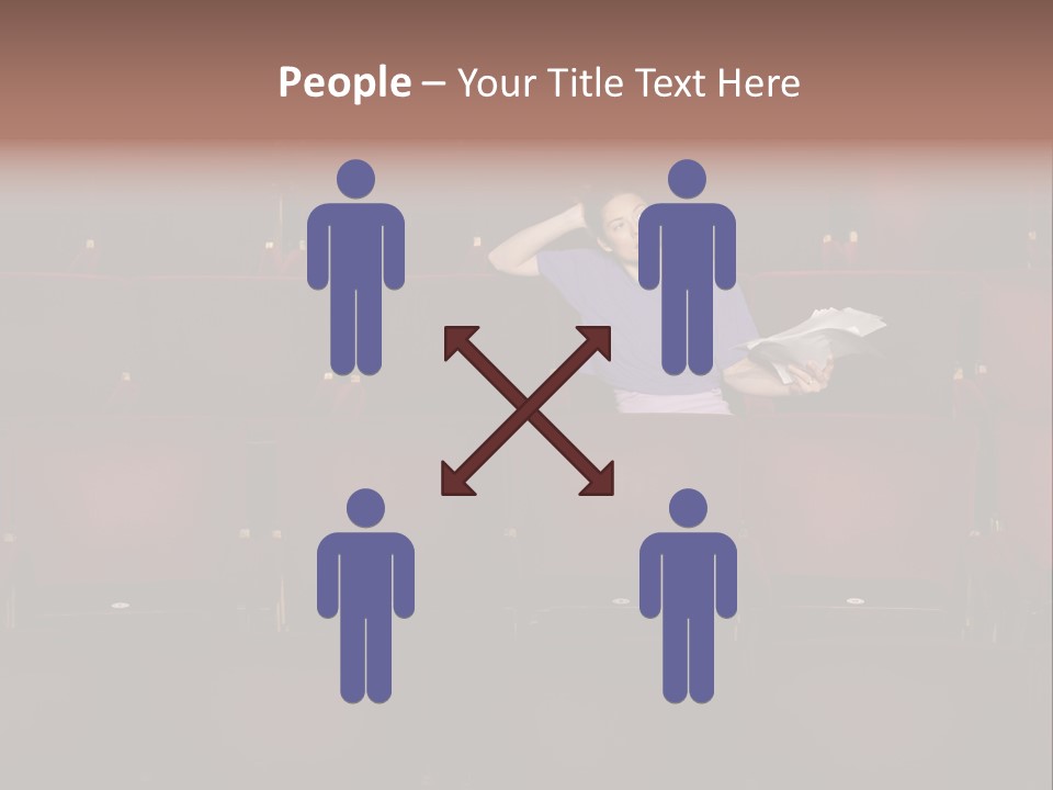 Pensive Seat Audition PowerPoint Template