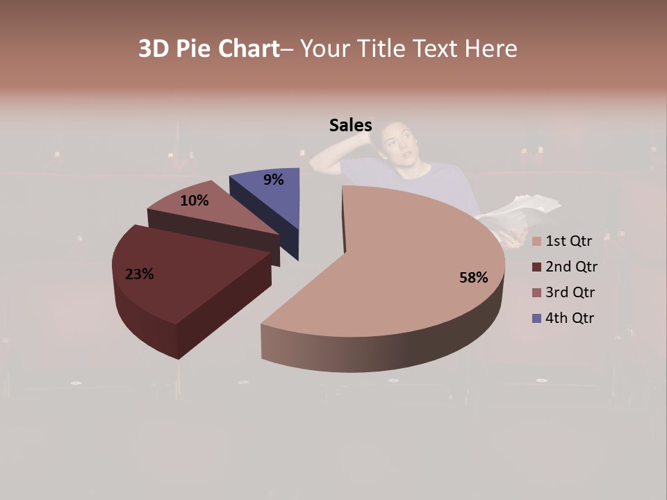 Pensive Seat Audition PowerPoint Template