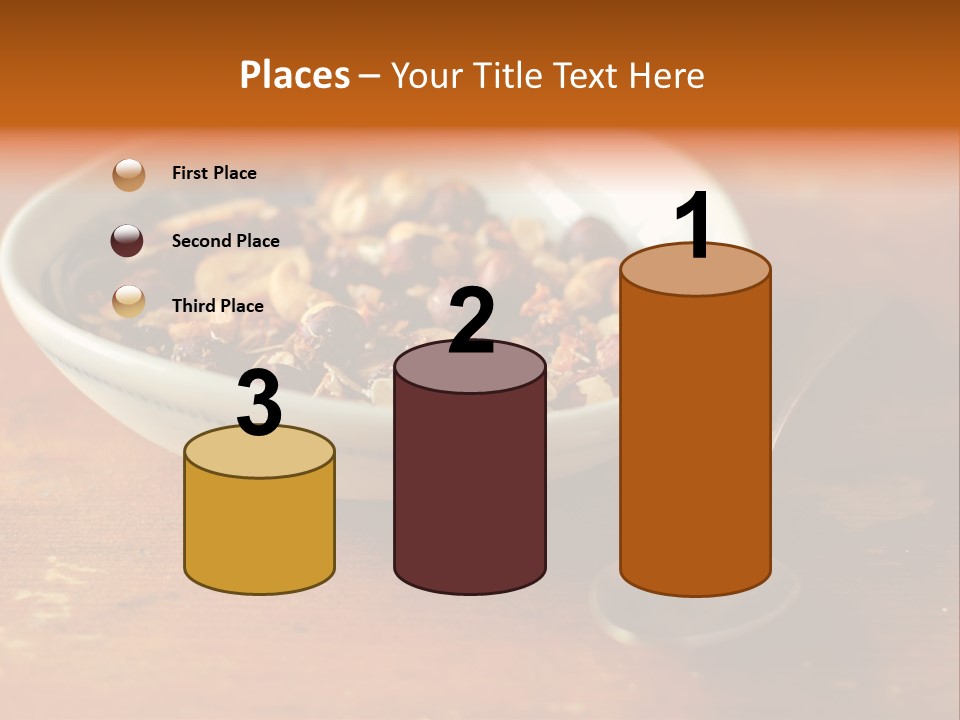 Granola Dried Cranberry Dried Figs PowerPoint Template