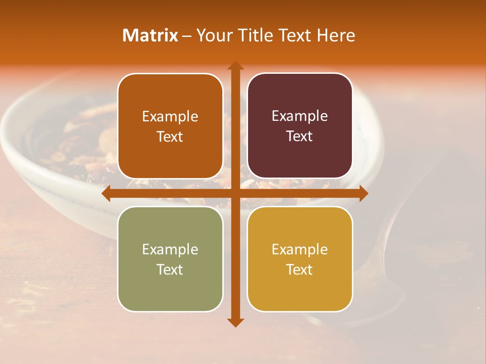 Granola Dried Cranberry Dried Figs PowerPoint Template