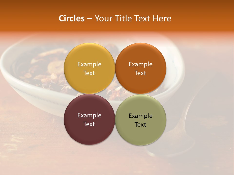 Granola Dried Cranberry Dried Figs PowerPoint Template