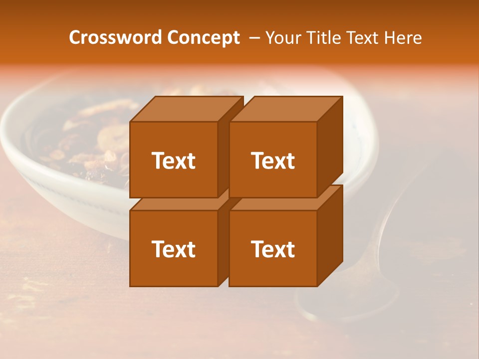 Granola Dried Cranberry Dried Figs PowerPoint Template