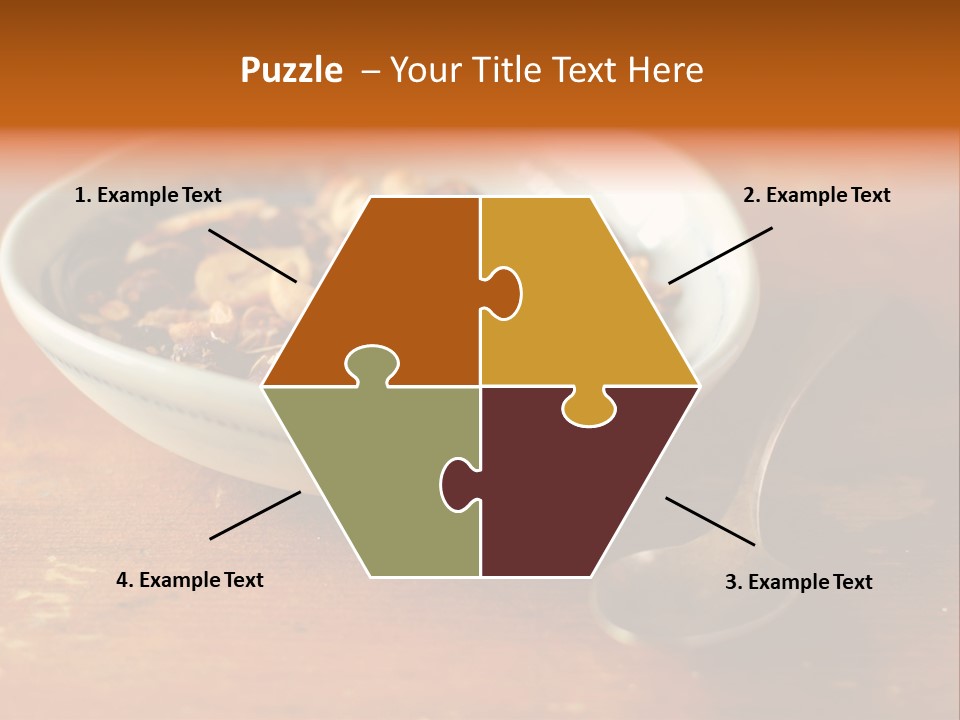 Granola Dried Cranberry Dried Figs PowerPoint Template