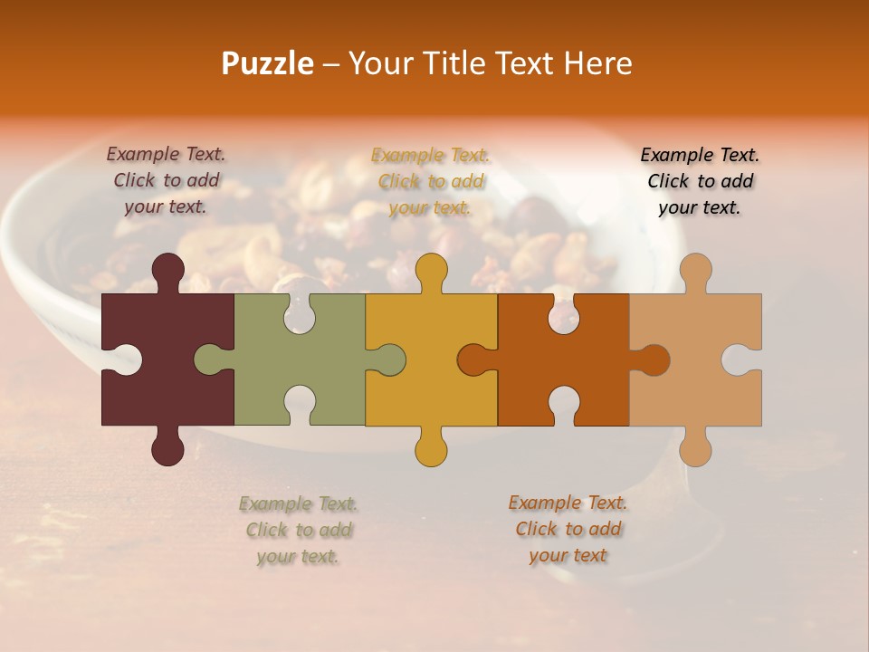 Granola Dried Cranberry Dried Figs PowerPoint Template