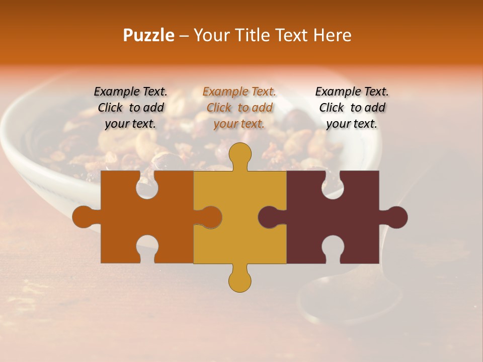 Granola Dried Cranberry Dried Figs PowerPoint Template