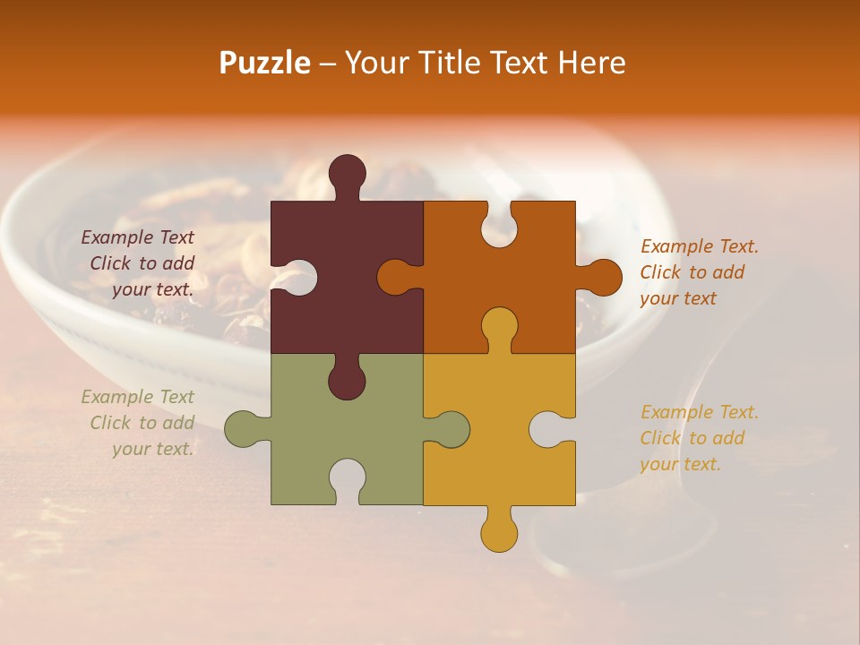 Granola Dried Cranberry Dried Figs PowerPoint Template