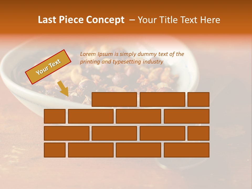 Granola Dried Cranberry Dried Figs PowerPoint Template