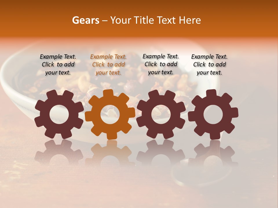 Granola Dried Cranberry Dried Figs PowerPoint Template