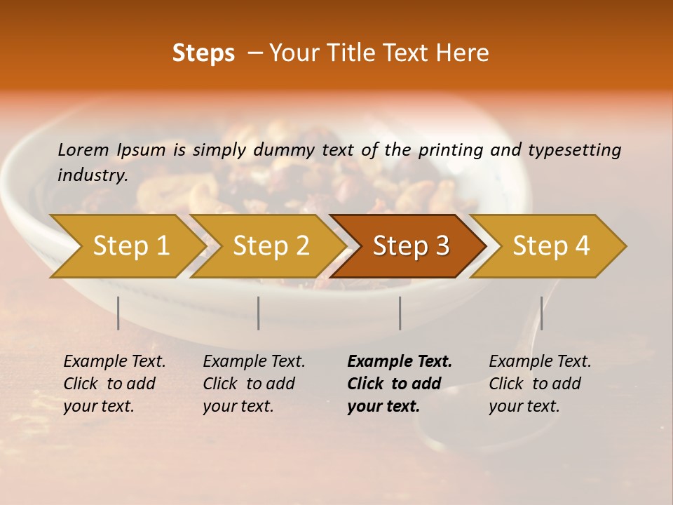 Granola Dried Cranberry Dried Figs PowerPoint Template