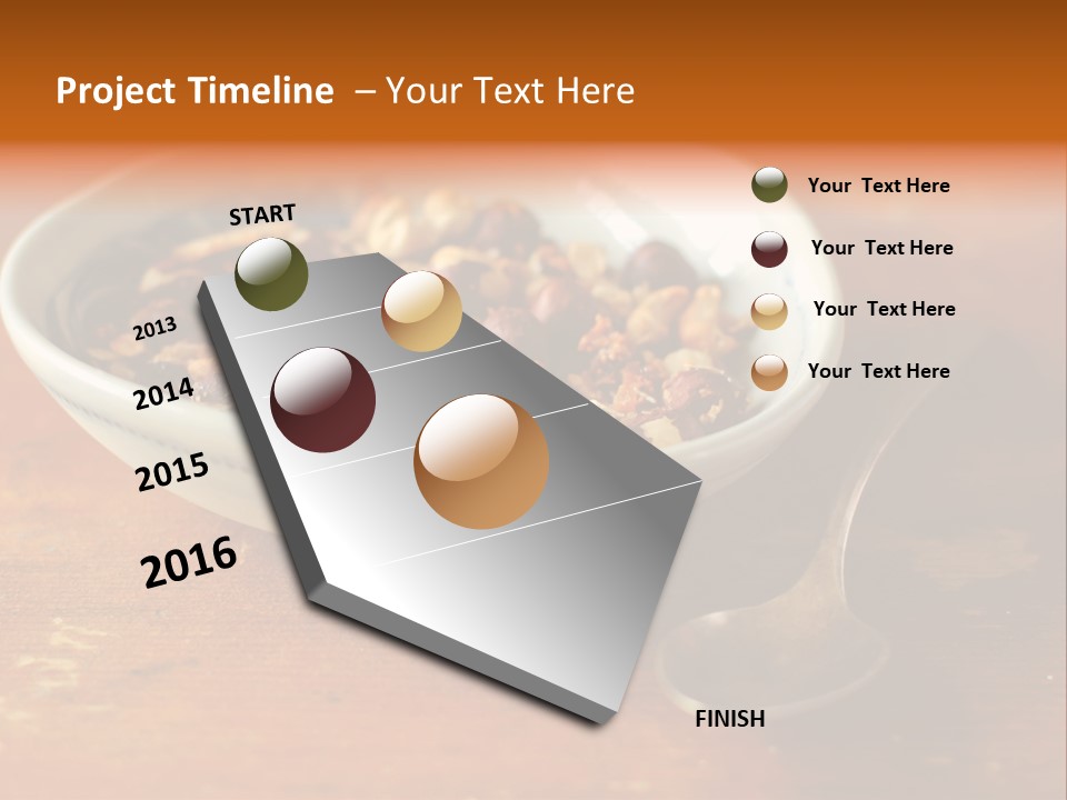 Granola Dried Cranberry Dried Figs PowerPoint Template