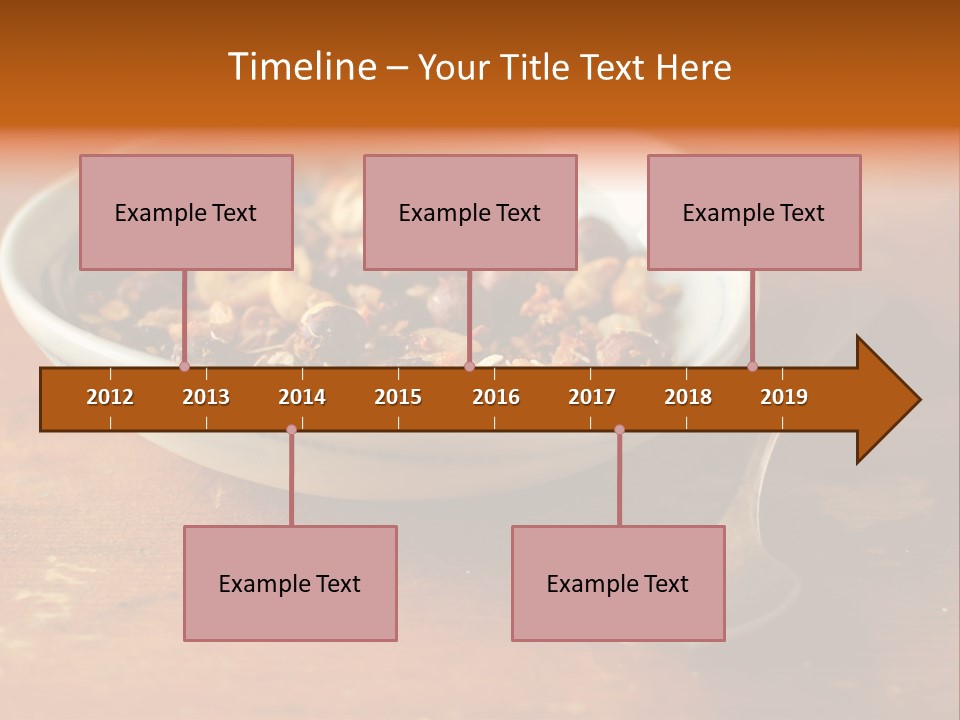 Granola Dried Cranberry Dried Figs PowerPoint Template