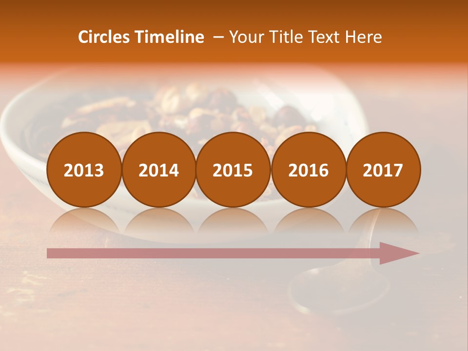 Granola Dried Cranberry Dried Figs PowerPoint Template