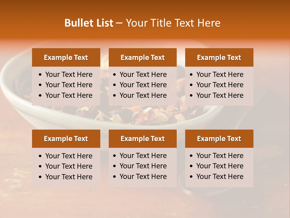 Granola Dried Cranberry Dried Figs PowerPoint Template