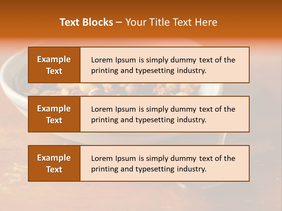 Granola Dried Cranberry Dried Figs PowerPoint Template