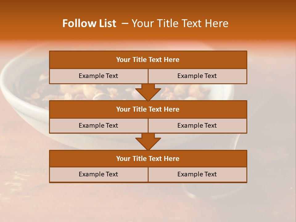Granola Dried Cranberry Dried Figs PowerPoint Template