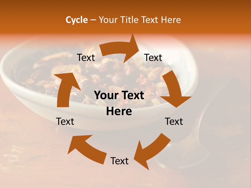 Granola Dried Cranberry Dried Figs PowerPoint Template