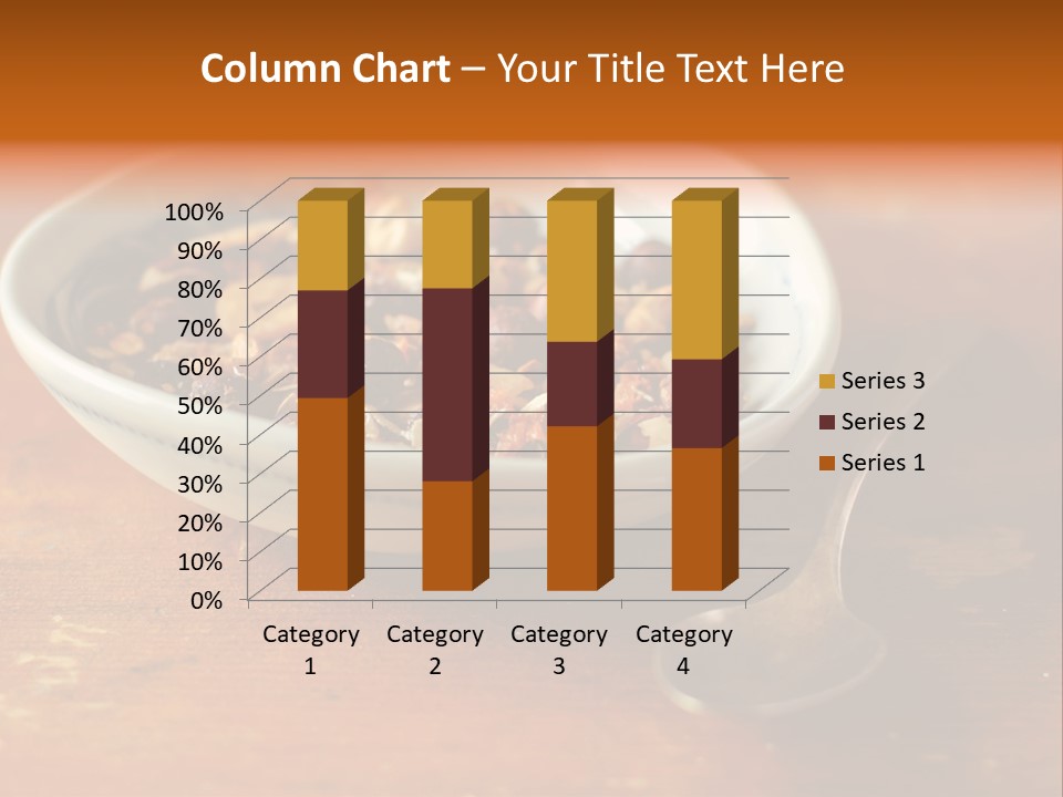 Granola Dried Cranberry Dried Figs PowerPoint Template