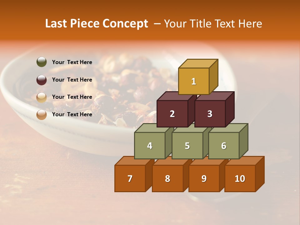 Granola Dried Cranberry Dried Figs PowerPoint Template