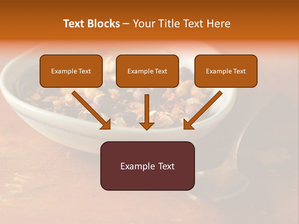 Granola Dried Cranberry Dried Figs PowerPoint Template