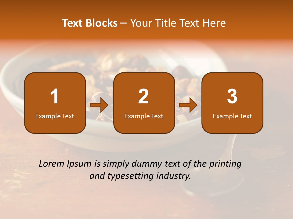 Granola Dried Cranberry Dried Figs PowerPoint Template