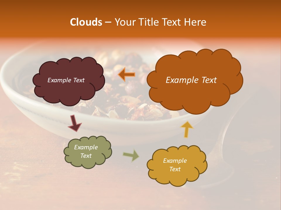 Granola Dried Cranberry Dried Figs PowerPoint Template