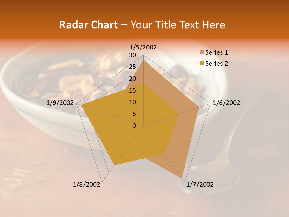 Granola Dried Cranberry Dried Figs PowerPoint Template
