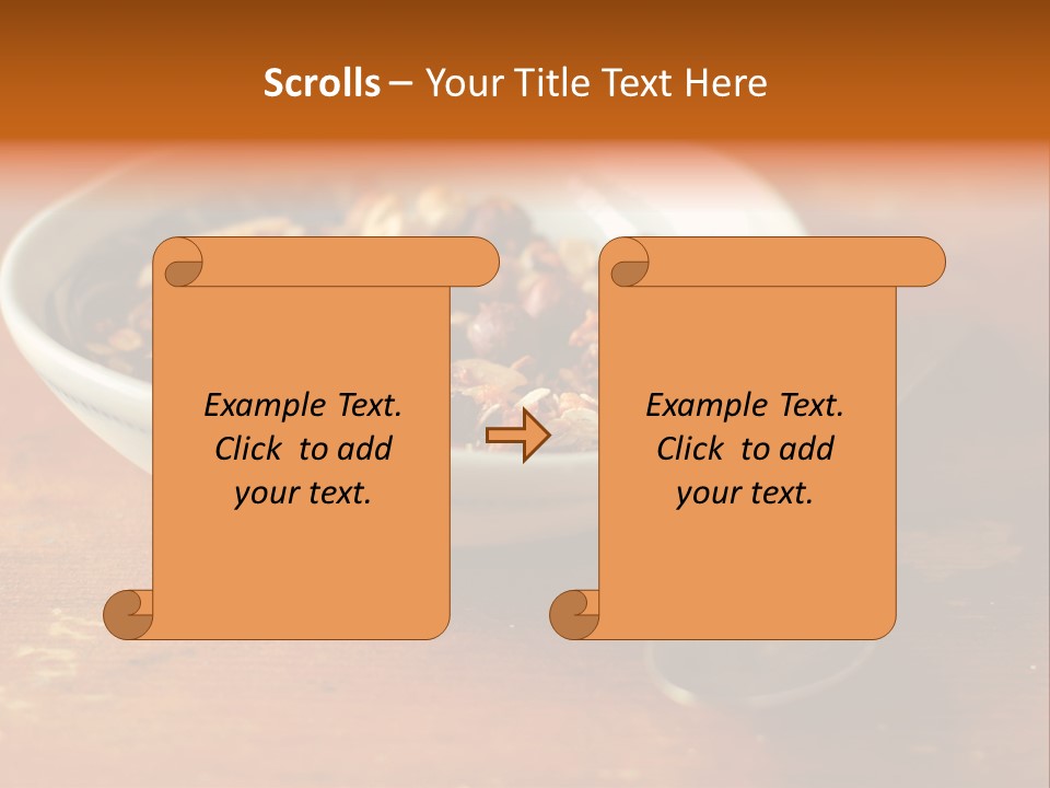 Granola Dried Cranberry Dried Figs PowerPoint Template
