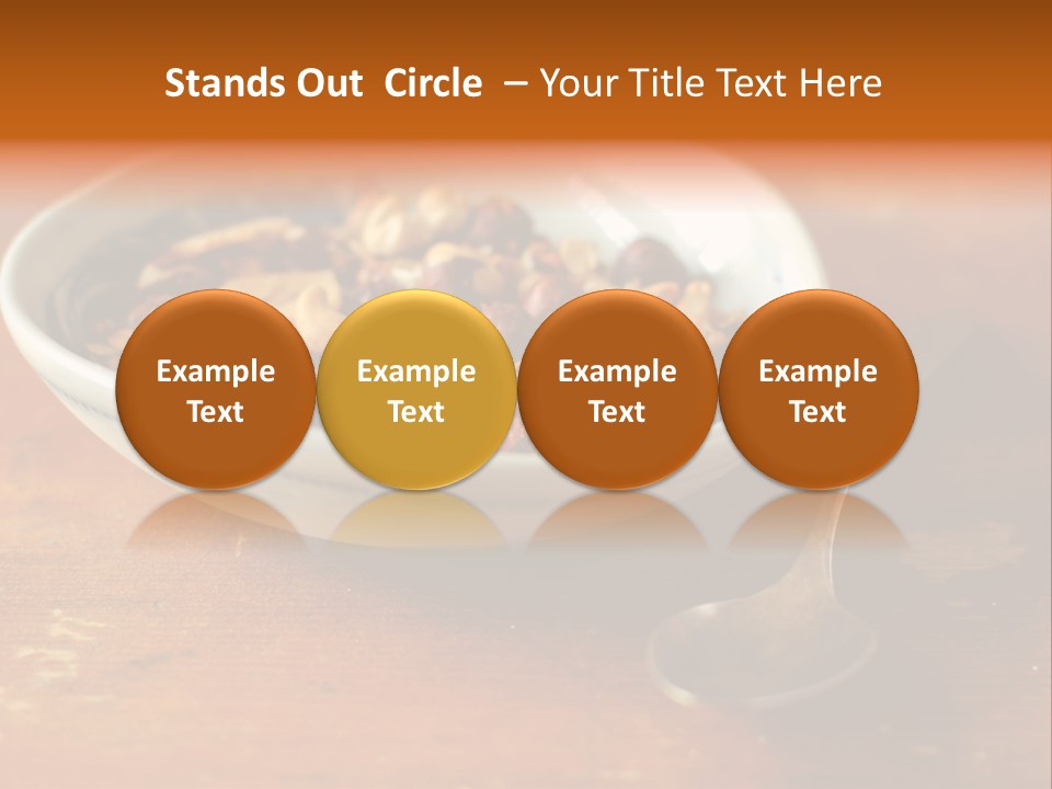 Granola Dried Cranberry Dried Figs PowerPoint Template