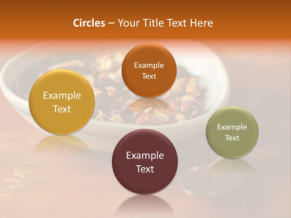 Granola Dried Cranberry Dried Figs PowerPoint Template