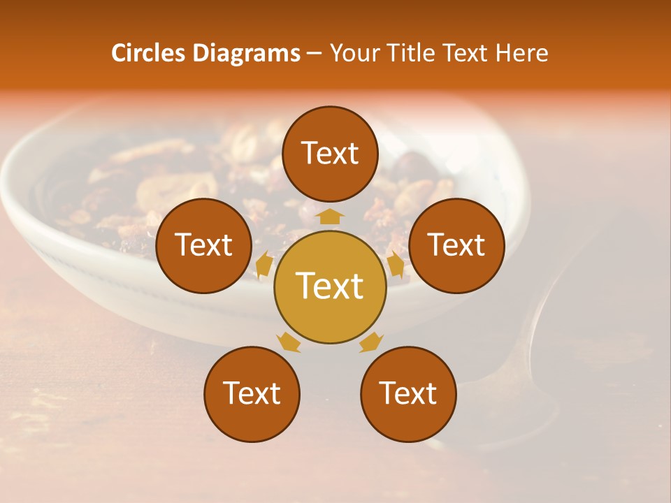 Granola Dried Cranberry Dried Figs PowerPoint Template