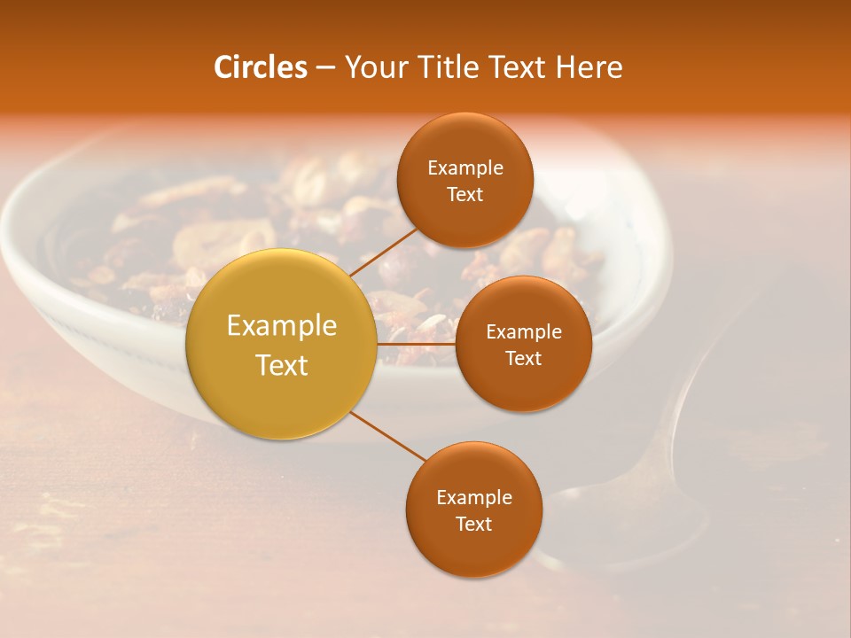 Granola Dried Cranberry Dried Figs PowerPoint Template