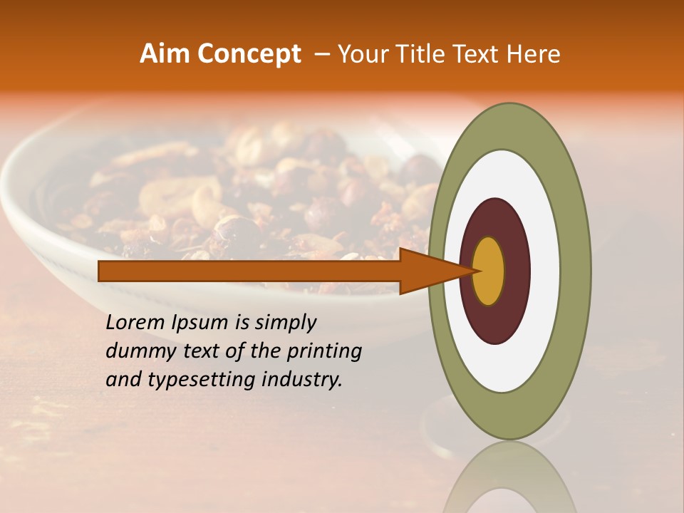 Granola Dried Cranberry Dried Figs PowerPoint Template