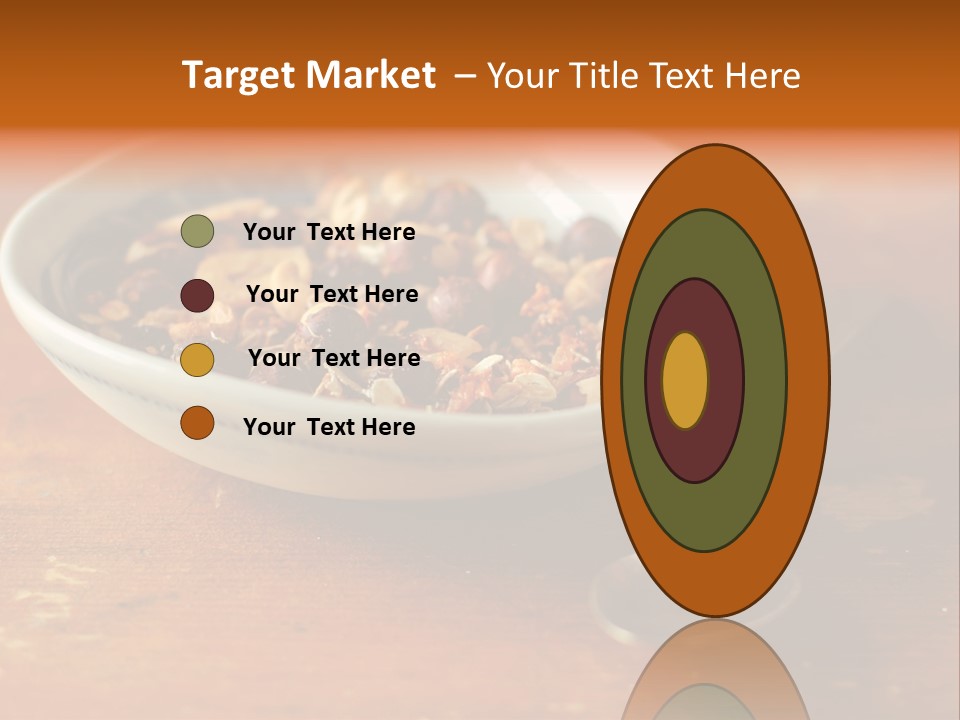 Granola Dried Cranberry Dried Figs PowerPoint Template