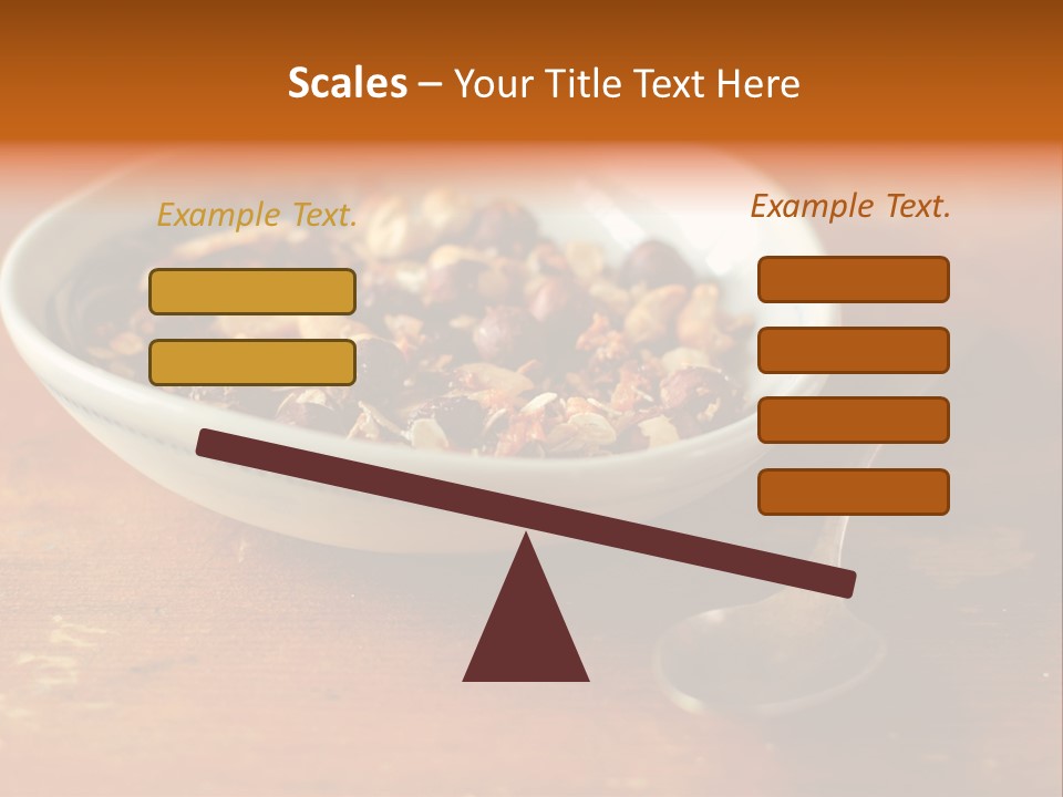 Granola Dried Cranberry Dried Figs PowerPoint Template