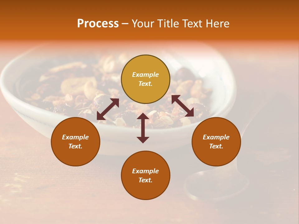 Granola Dried Cranberry Dried Figs PowerPoint Template