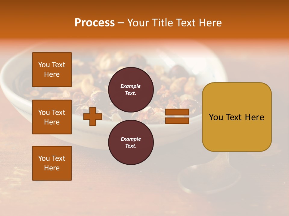 Granola Dried Cranberry Dried Figs PowerPoint Template